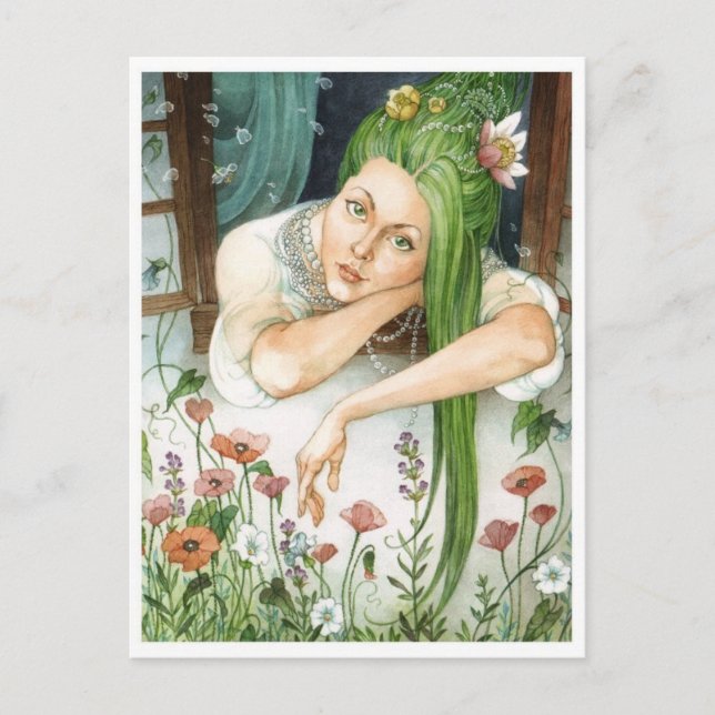 vykort för vintage (Framsida)