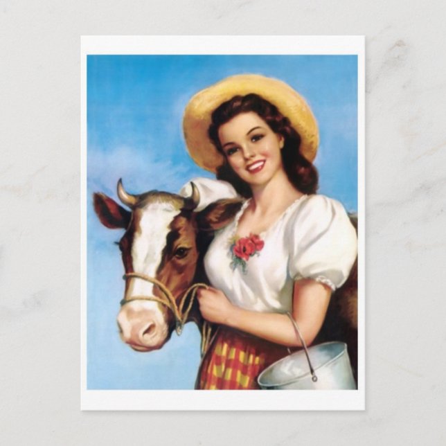 vykort för vintage (Framsida)