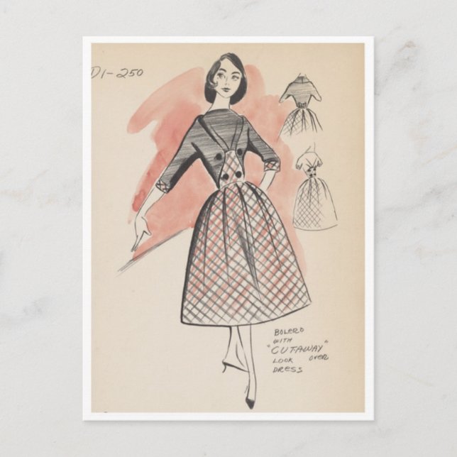 vykort för vintage (Framsida)