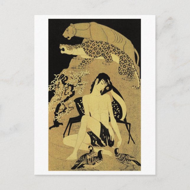 vykort för vintage (Framsida)