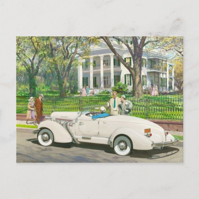 vykort för vintage (Framsida)