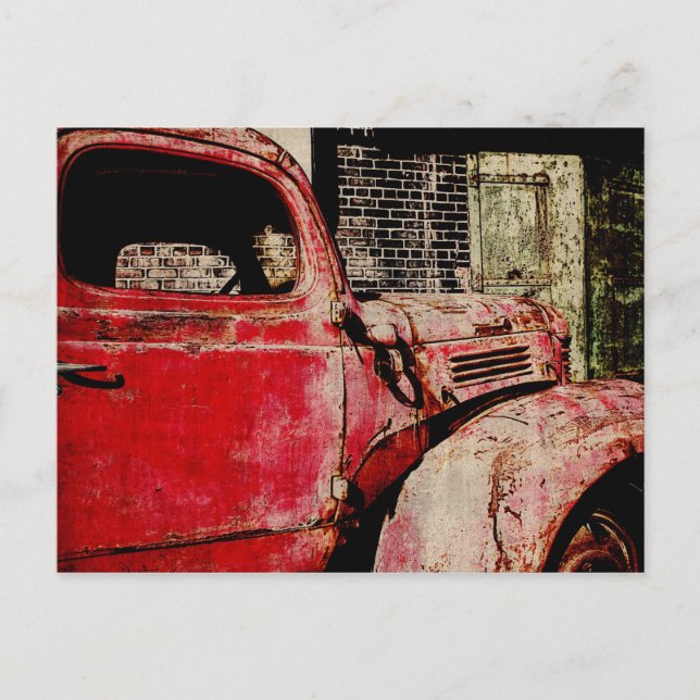 vykort för vintage bil (Framsida)