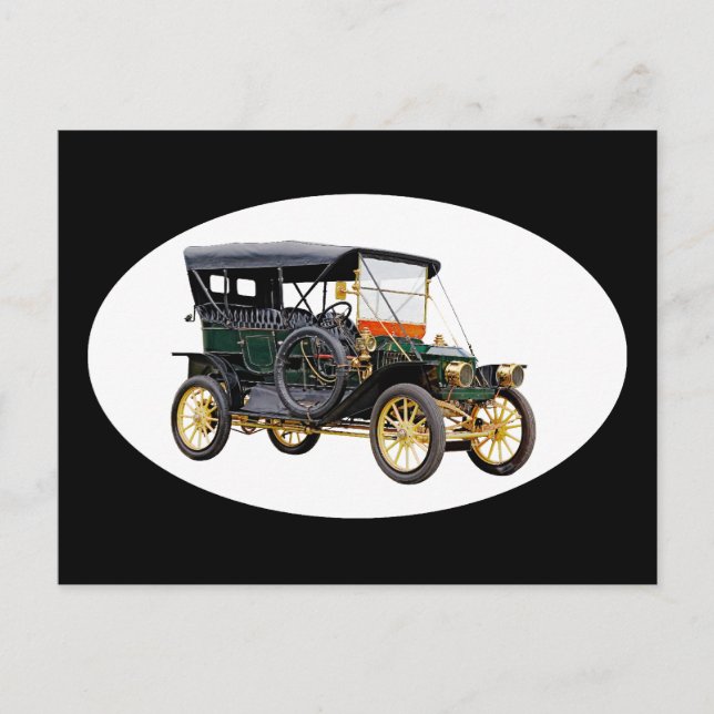 vykort för vintage bil (Framsida)