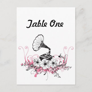 vykort för vintage grammofon