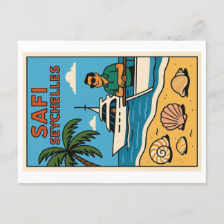 vykort för vintage - insamling av Afrikan Öster