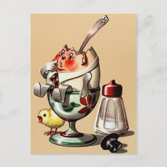 vykort för vintage Påsk (Framsida)