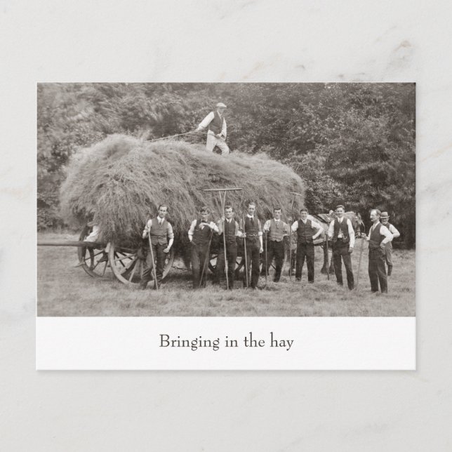 vykort för vintage-vagn (Framsida)