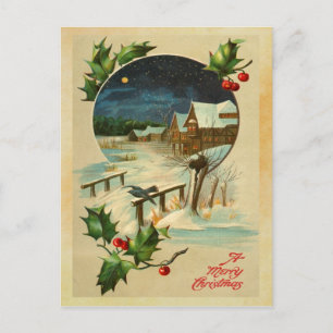Vykort för vintagejärnekjul