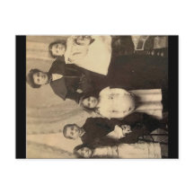 vykort för vintagens familj