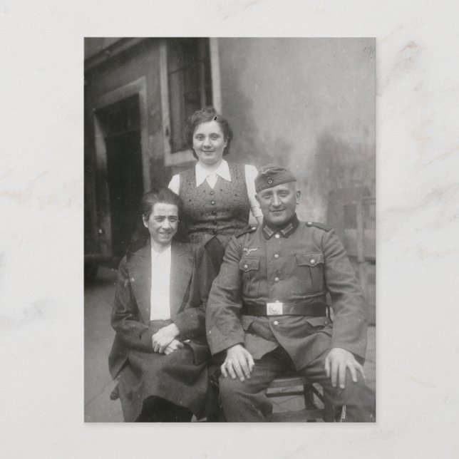 vykort för vintagens familj (Framsida)