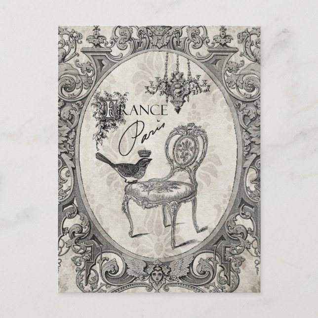 vykort för vintagens Fransk (Framsida)