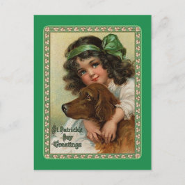 vykort för vintagens St patrick's day