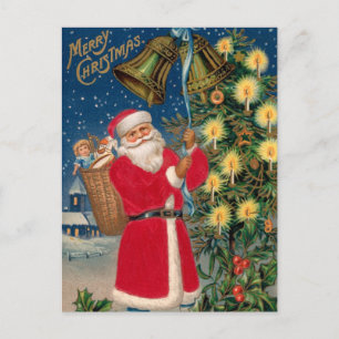 Vykort för vintageSanta helgdag