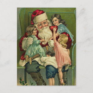 Vykort för vintageSanta jul