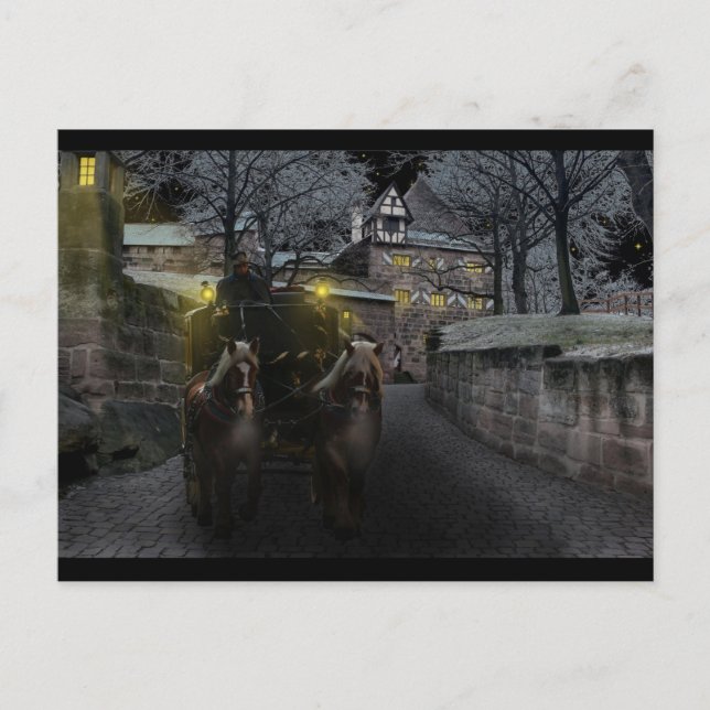 vykort för vinterslott (Framsida)