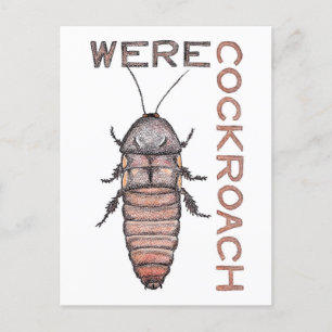 vykort för Werecockroach