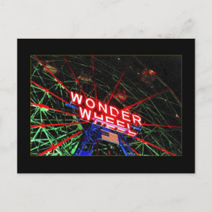 vykort för Wheel Neon (Coney Island, NY)