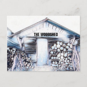 vykort för WOODSHED-KONSTKRET