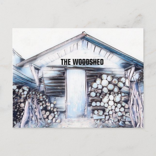 vykort för WOODSHED-KONSTKRET (Framsida)