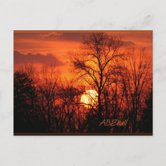 vykort för WV-solnedgång