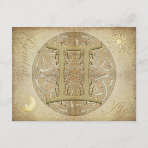 vykort för Zodiac Sign Gemini