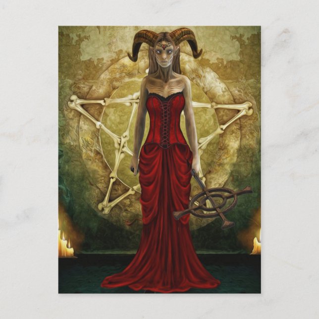 Vykort för Zombiehäxademon (Framsida)