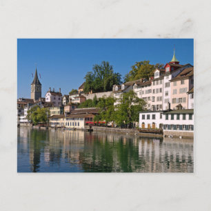 vykort för Zürich River