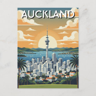Vykort från Auckland Nya Zeeland