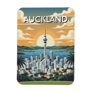 Vykort från Auckland Nya Zeeland Magnet