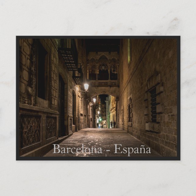 Vykort från Barcelona, Spanien (Framsida)