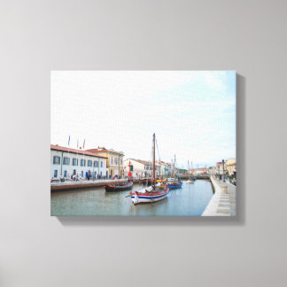 vykort från Cesenatico (Italien) Canvastryck