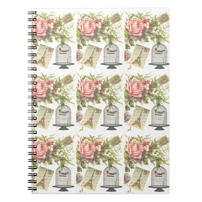 Vykort från Frankrikets anteckningsbok Med Spiral (Framsidan)