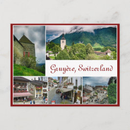 vykort från Gruyère i Schweiz