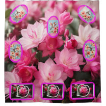 vykort från Hawaii Giant Flowers Shower Curtain