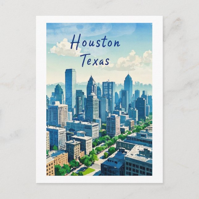 Vykort från Houston Texas (Framsida)