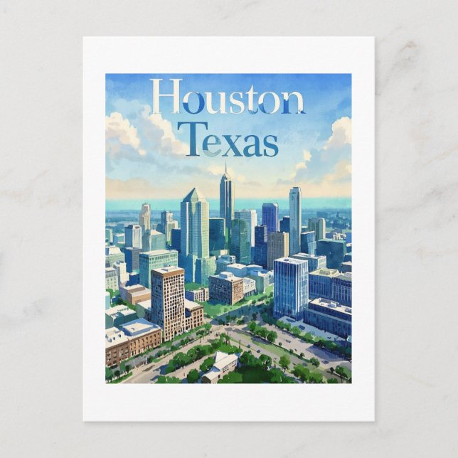 Vykort från Houston Texas (Framsida)