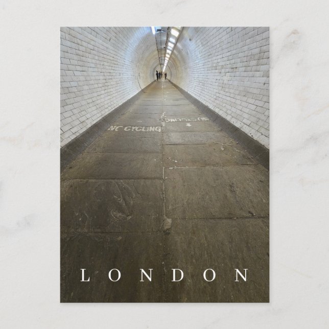 vykort från London Greenwich Foot-tunneln (Framsida)