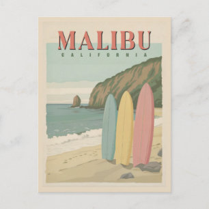 Vykort från Malibu, Kalifornien - Sol, Sand och Su