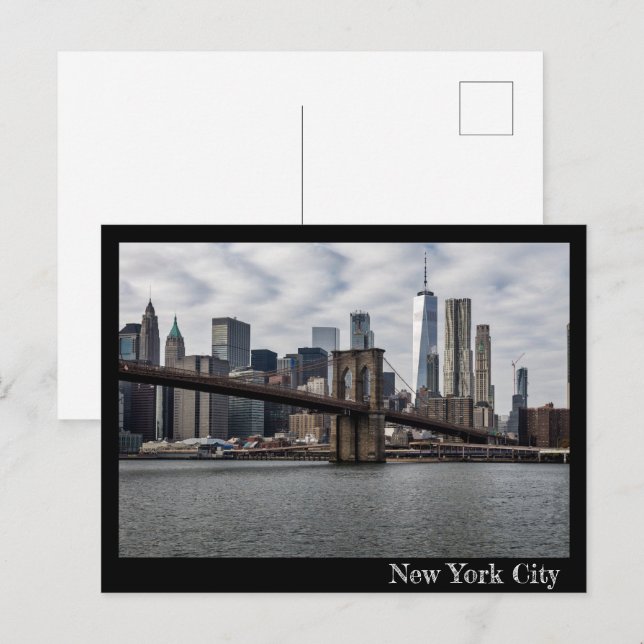Vykort från Manhattan, New York City (Fram/baksida)