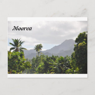Vykort från Moorea, Franska Polynesien