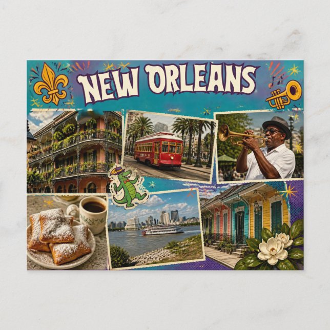 Vykort från New Orleans (Framsida)