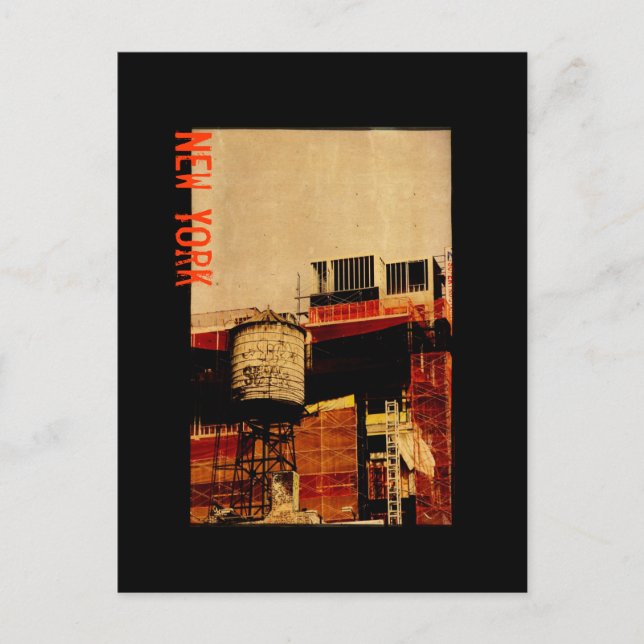 vykort från New York vatten torn (Framsida)