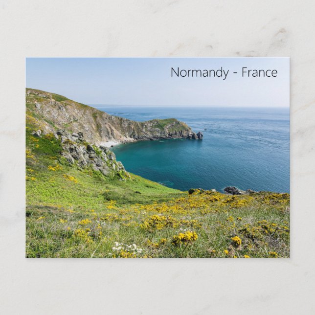 Vykort från Normandie i Frankrike (Framsida)