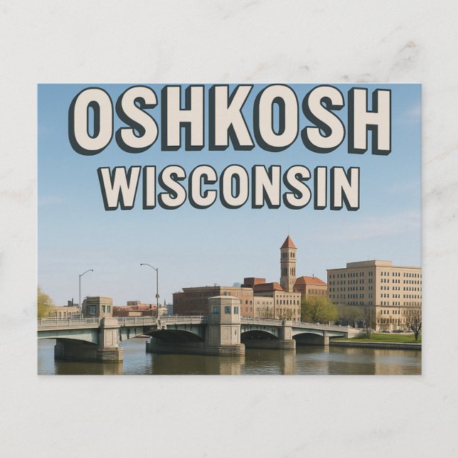Vykort från Oshkosh Wisconsin (Framsida)