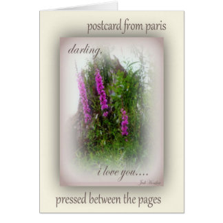 Vykort från Paris Hälsningskort