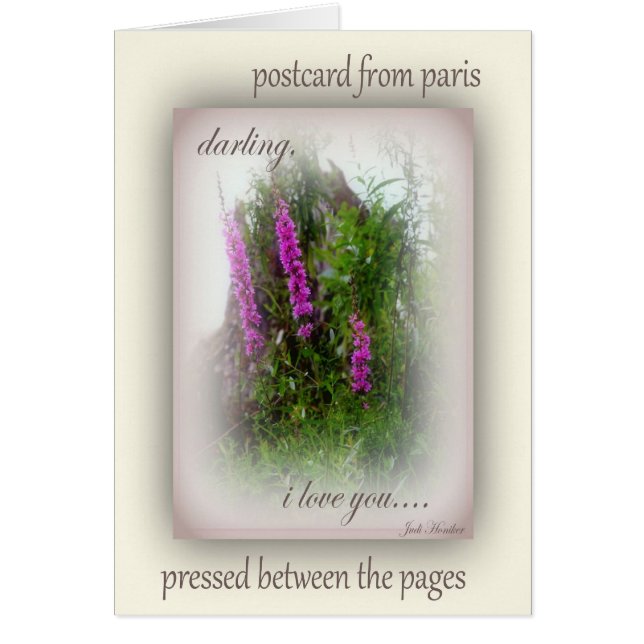 Vykort från Paris Hälsningskort (Framsidan)