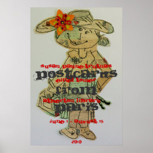 Vykort från Paris Poster