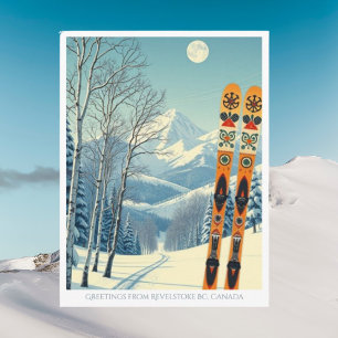 Vykort från Revelstoke British Columbia Kanada ski