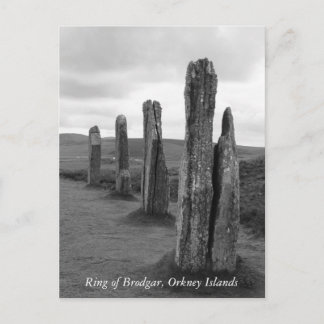 vykort från Ring i Brodgar, Orkney-öarna