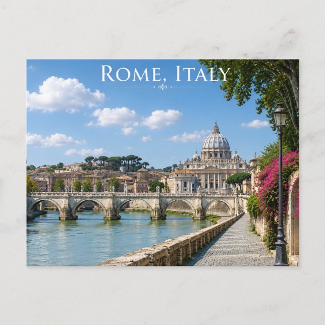 Vykort från Rom Italien (Framsida)